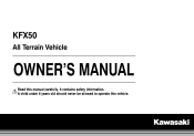 2015 Kawasaki KFX50 Owners Manual