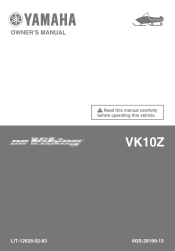 2010 Yamaha Motorsports RS Viking Professional Owners Manual