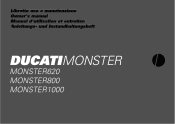 2004 Ducati Monster 800 Owners Manual