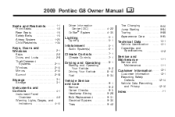 2009 Pontiac G8 Owner's Manual