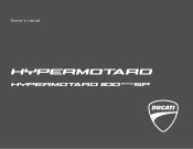 2010 Ducati Hypermotard 1100 EVO SP Owners Manual
