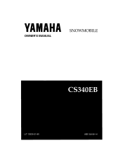1998 Yamaha Motorsports Ovation LE Owners Manual