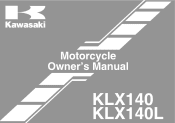 2008 Kawasaki KLX140 Owners Manual