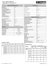 2004 Polaris 500 XC SP Edge F/O Owners Manual