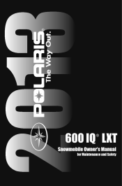 2013 Polaris 600 IQ LXT Owners Manual