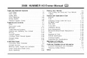 2006 Hummer H3 Owner's Manual