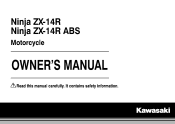 2015 Kawasaki Ninja ZX14R ABS 30th Anniversary Edition Owners Manual