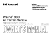 2008 Kawasaki Prairie 360 Owners Manual
