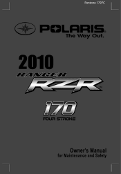 2010 Polaris RZR 170 Owners Manual