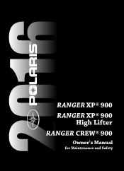 2016 Polaris Ranger XP 900 High Lifter Owners Manual