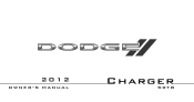 2012 Dodge Charger Owner Manual SRT8