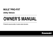 2015 Kawasaki MULE PRO-FXT EPS CAMO Owners Manual