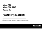 2015 Kawasaki NINJA 300 Owners Manual
