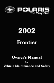 2002 Polaris Frontier Owners Manual