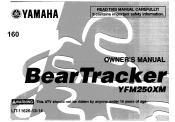 2000 Yamaha Motorsports Beartracker Owners Manual