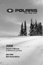 2006 Polaris 600 Switchback Owners Manual