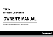 2015 Kawasaki Teryx Owners Manual