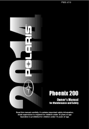 2014 Polaris Phoenix 200 Owners Manual