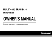 2015 Kawasaki MULE 4010 Trans4x4 CAMO Owners Manual