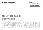 2012 Kawasaki Mule 610 4x4 XC Realtree APG HD Owners Manual