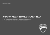 2010 Ducati Hypermotard 1100 EVO Owners Manual