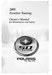 2005 Polaris Frontier Touring Owners Manual