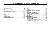 2011 Cadillac DTS Owner's Manual
