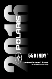 2016 Polaris 550 Indy Owners Manual