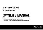 2015 Kawasaki Brute Force 300 Owners Manual