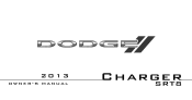 2013 Dodge Charger Owner Manual SRT