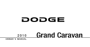 2010 Dodge Grand Caravan Cargo Owner Manual