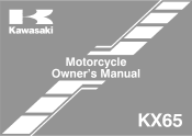 2013 Kawasaki KX65 Owners Manual