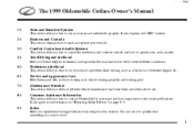 1999 Oldsmobile Cutlass Owner's Manual