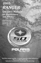 2005 Polaris Ranger 6x6 Owners Manual