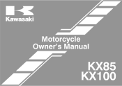 2013 Kawasaki KX85 Owners Manual
