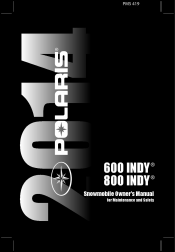 2014 Polaris 600 INDY Owners Manual