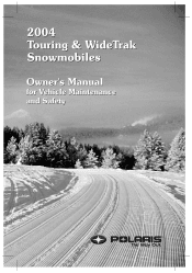2004 Polaris WideTrak Snowmobiles Owners Manual