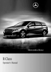 2011 Mercedes R-Class Owner's Manual