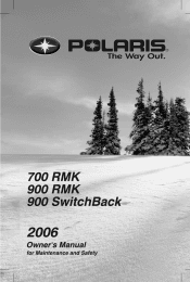 2006 Polaris 900 Switchback Owners Manual