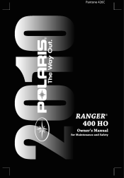 2010 Polaris Ranger 400 HO Owners Manual