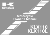 2013 Kawasaki KLX110 Owners Manual