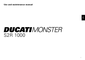2007 Ducati Monster S2R 1000 Owners Manual