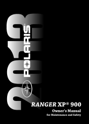 2013 Polaris Ranger XP 900 Owners Manual