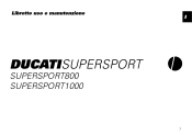2004 Ducati SuperSport 800 Owners Manual