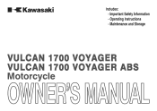 2012 Kawasaki Vulcan 1700 Voyager ABS Owners Manual