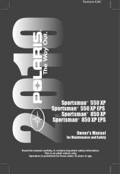 2010 Polaris Sportsman XP 550 EPS Owners Manual