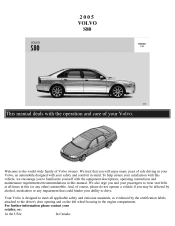 2005 Volvo S80 Owner's Manual