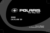 2008 Polaris Outlaw 50 Owners Manual