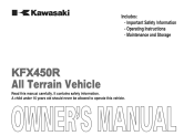 2011 Kawasaki KFX450R Owners Manual