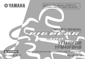 2012 Yamaha Motorsports Big Bear 400 4x4 IRS Owners Manual